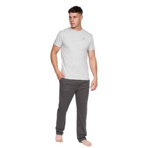 Duck and Cover Mens Radovan Pajama Set / Grey Marl